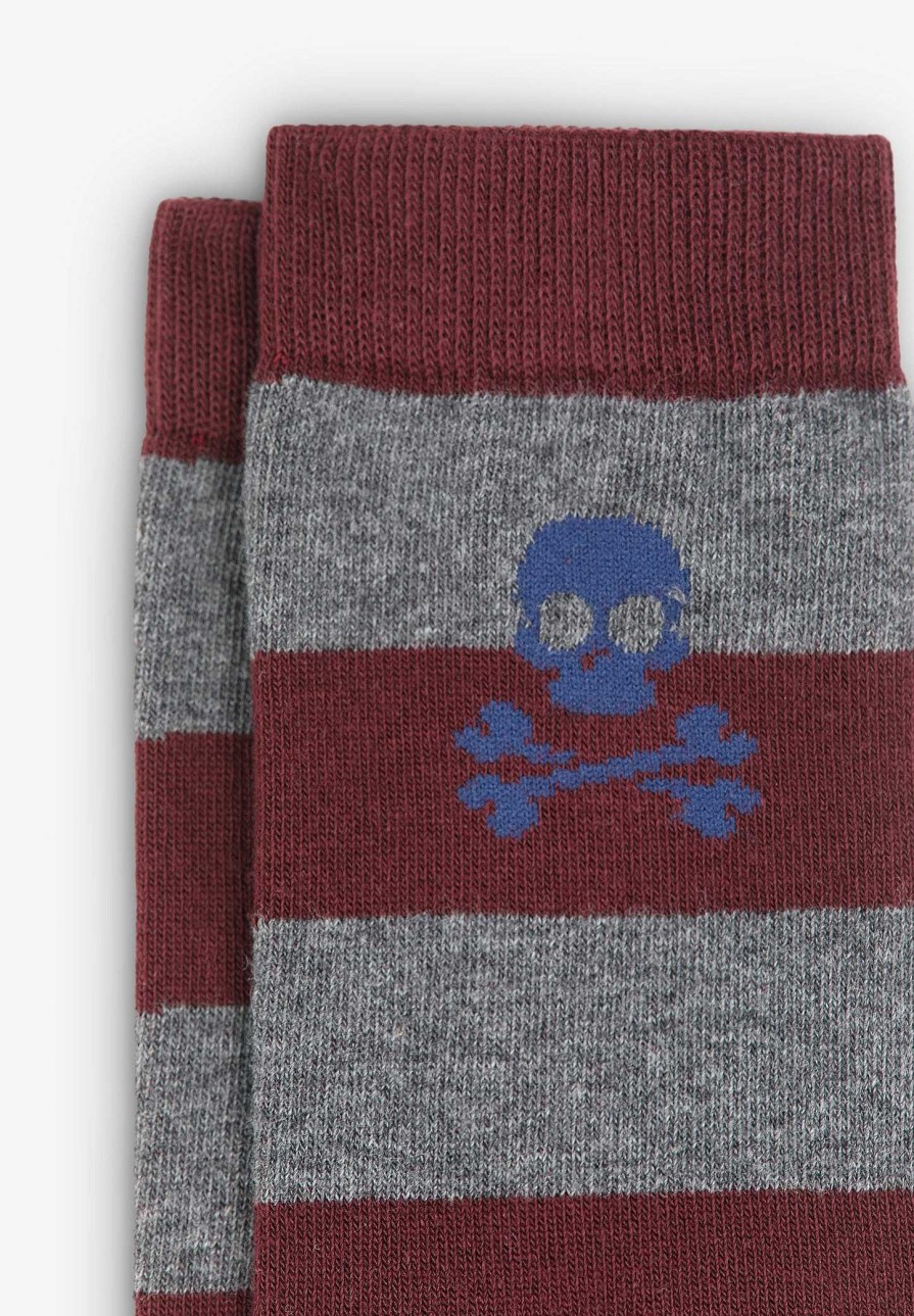 Scalpers Striped Skull Socks | Socks