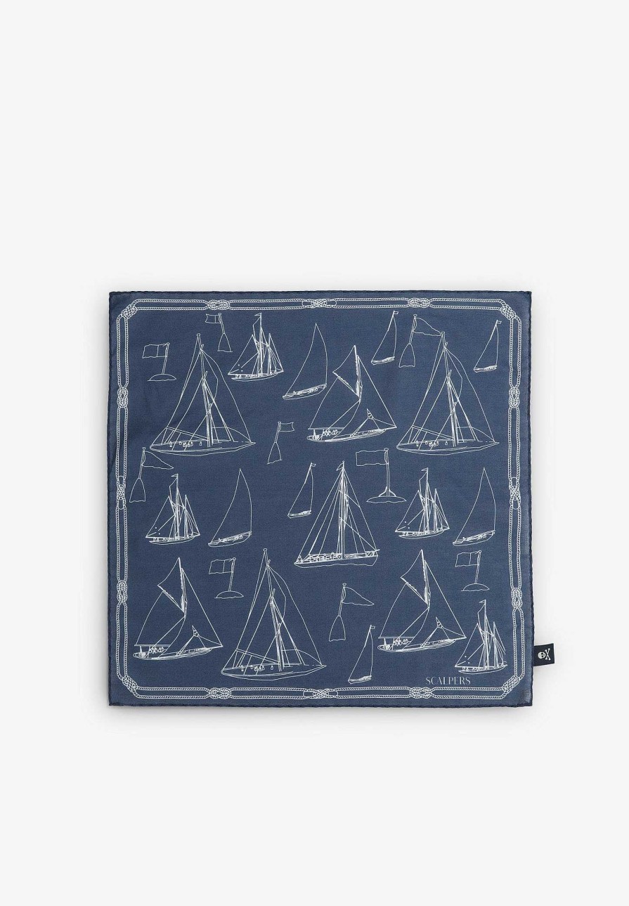 Scalpers Boat Motifs Handkerchief | Handkerchiefs