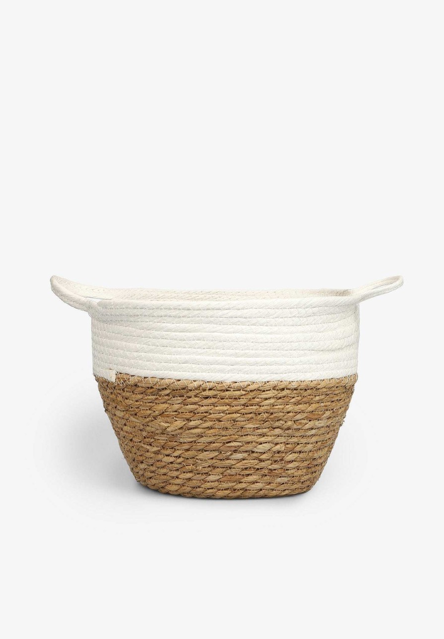 Scalpers Bicolor Jute Basket | Decorative Accessories