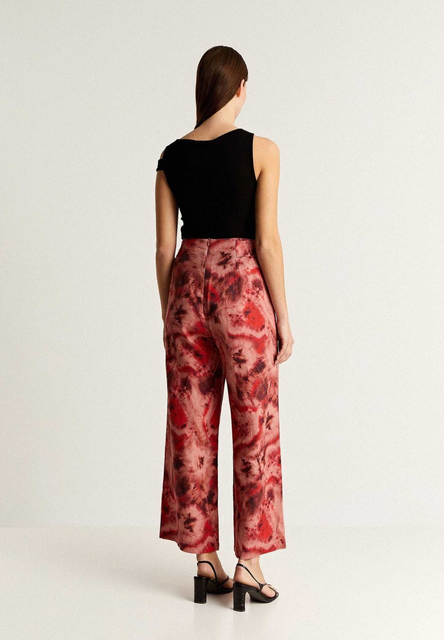 Scalpers Tie Dye Linen Culotte Pants | Pants