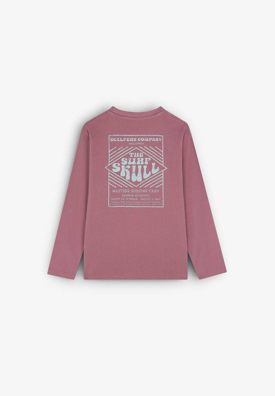 Scalpers Back Print Long Sleeve T-Shirt | Tshirts