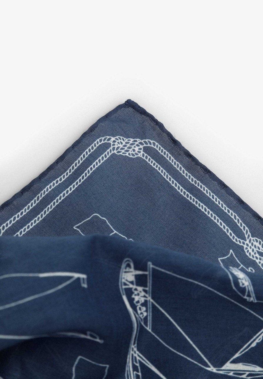 Scalpers Boat Motifs Handkerchief | Handkerchiefs