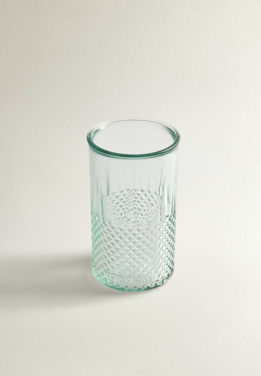 Scalpers Crystal Glass Relief Drawing | Glassware