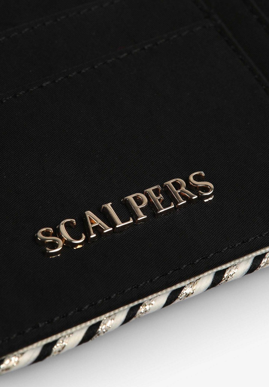 Scalpers Filo Metallic Detail Card Holder | Wallets